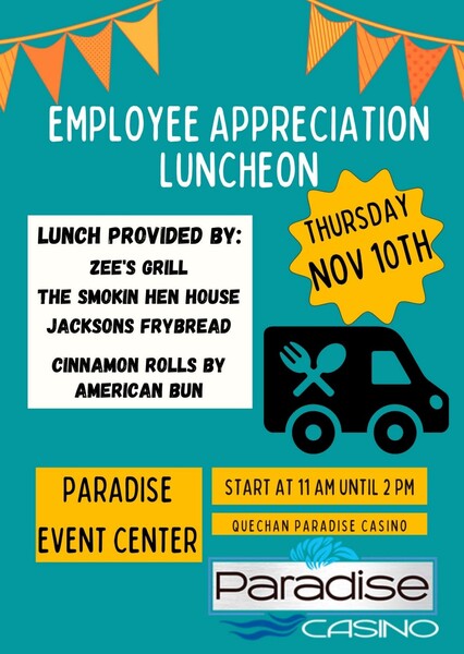 Employee Appreciation Luncheon - Fort Yuma Quechan Indian Tribe