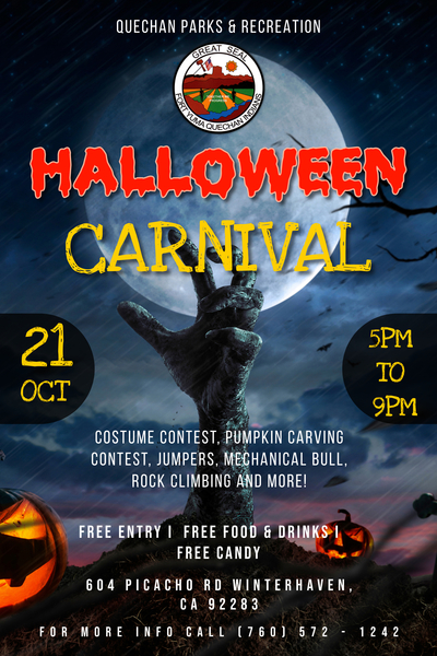 2023 Quechan Halloween Carnival - Fort Yuma Quechan Indian Tribe