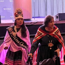 Miss Quechan Revine Nerva and Tribal Elder Barbara Levy